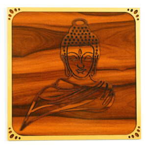 Budha 3D Wall Art (Wooden Finish)